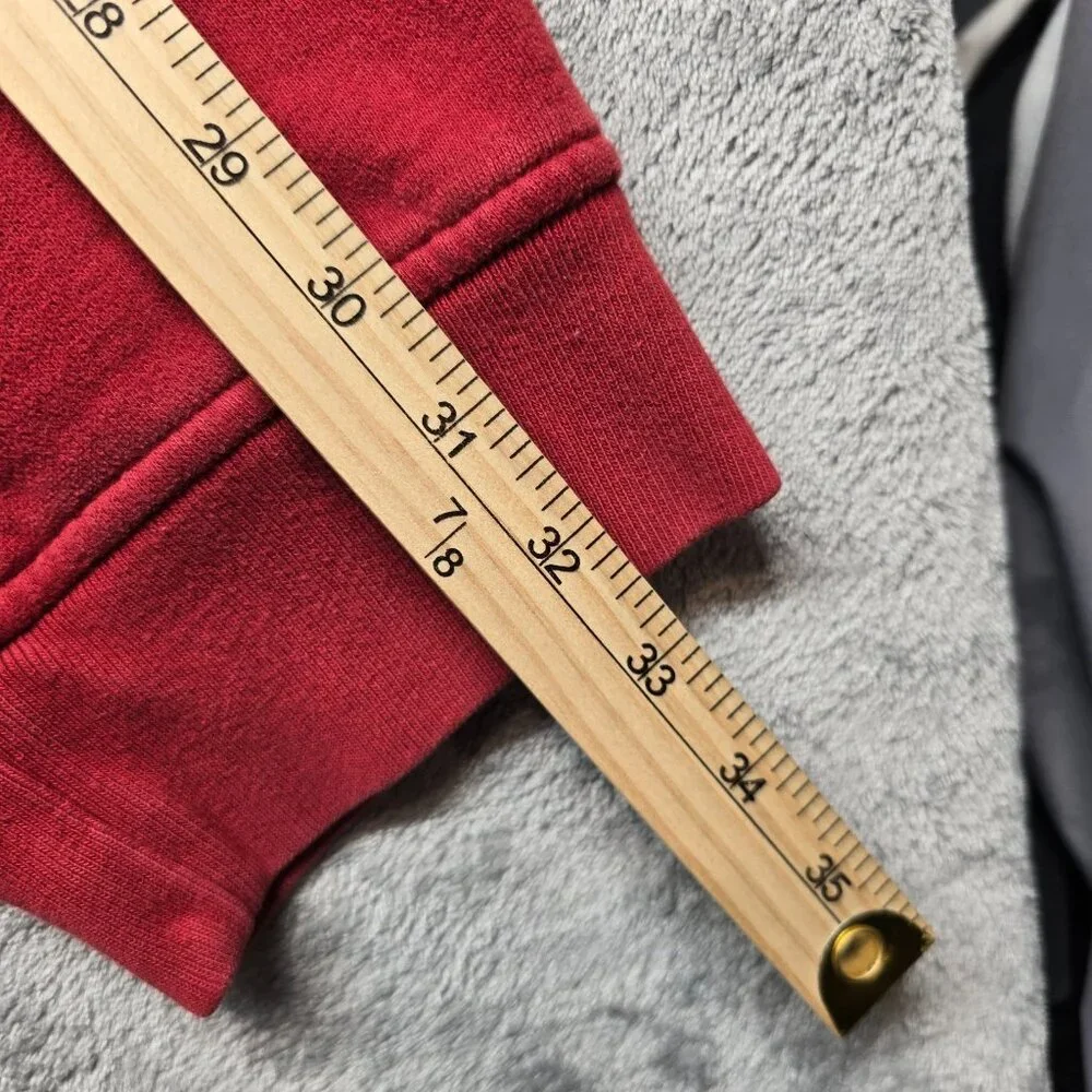 Tommy Hilfiger Crew Neck Sweatshirt Mens‎ XXL Red Pull-Over Embroidered Flag